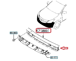 ОСНОВА БРОНЯ ПРЕДНА (2WD)